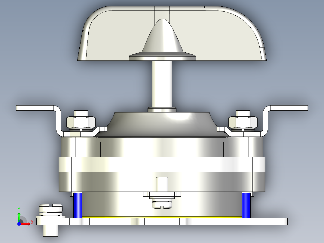HZ10-25P_1板后组合开关三维模型202012前视图