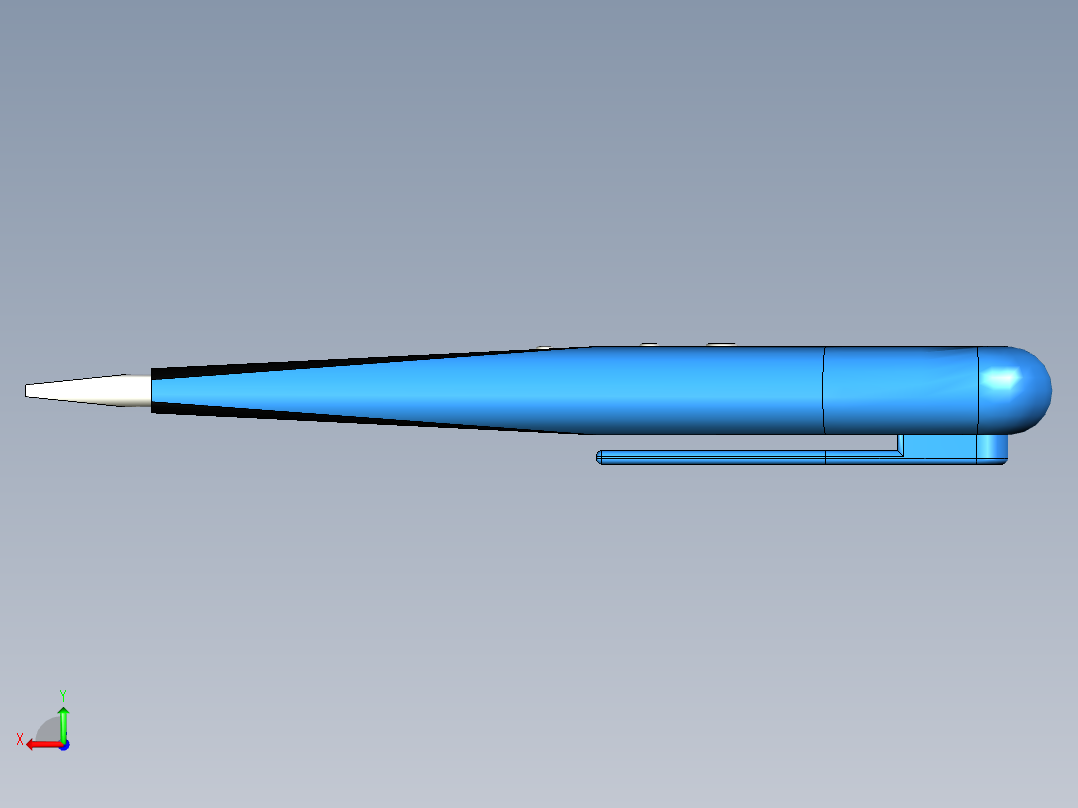 试电笔模型后视图