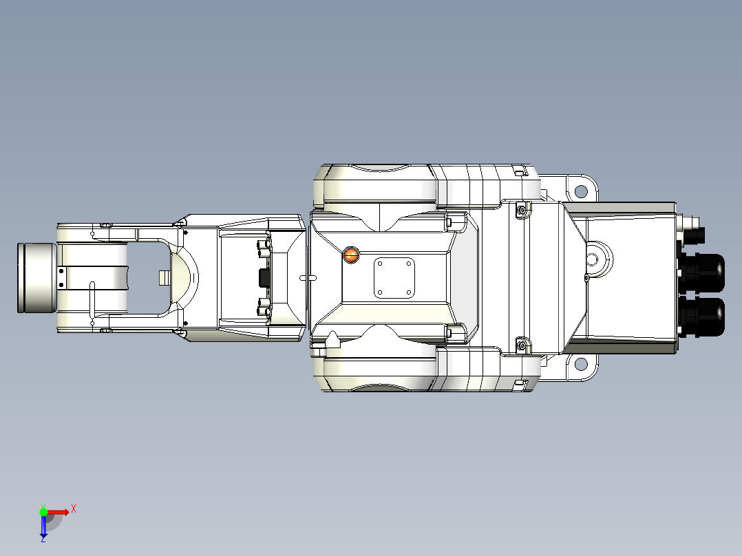 机器手3D模型俯视图