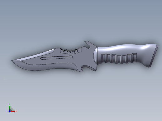 小刀设计图纸前视缩略图