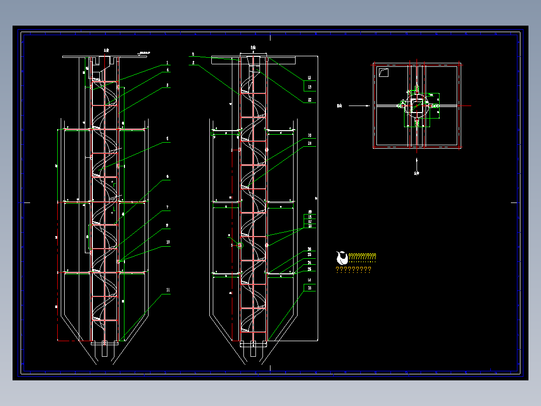螺旋输送机总图