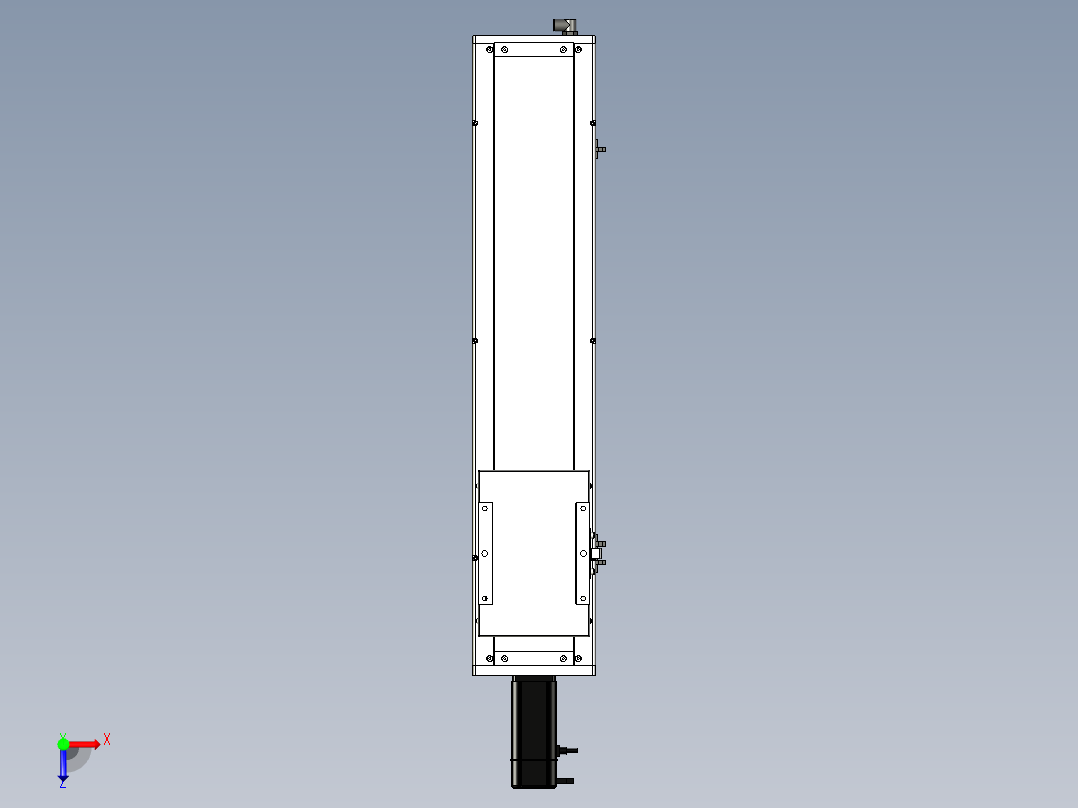 Toyo东佑达直线模组-ECH17-550-BC-400W+煞車俯视图