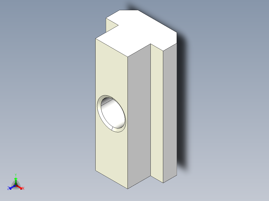 T 螺帽(A)2302-3D多系列多零件图纸模型主视图