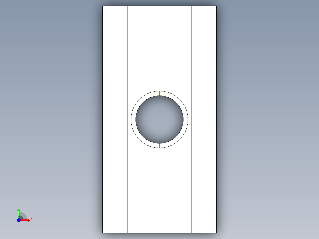 T 螺帽(A)2302-3D多系列多零件图纸模型前视图
