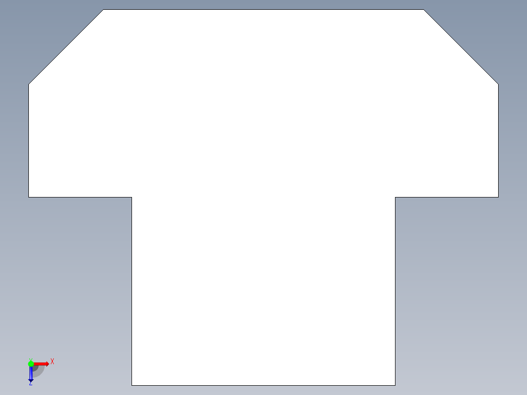 T 螺帽(A)2302-3D多系列多零件图纸模型俯视图