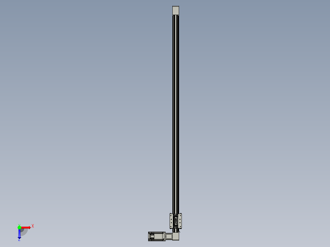 威洛博直线电机模组EB4-L80-S1200-R-57-MS3俯视图