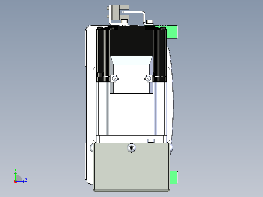 同步带滑台-半封闭B13H-L45-S300-L-P40-D3左视图