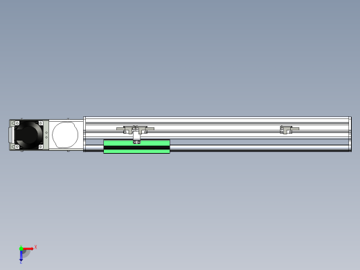 同步带滑台-半封闭B13H-L45-S300-L-P40-D3俯视缩略图