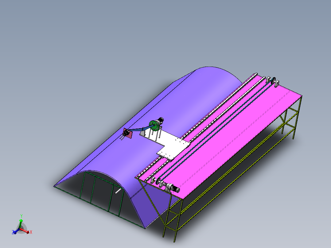 温室大棚除雪装置【含图和文档】