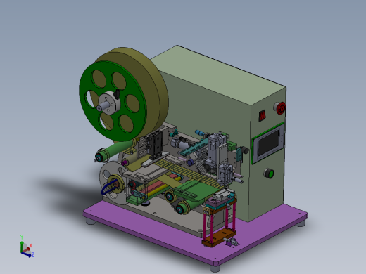 聚合物电池贴胶纸半自动机