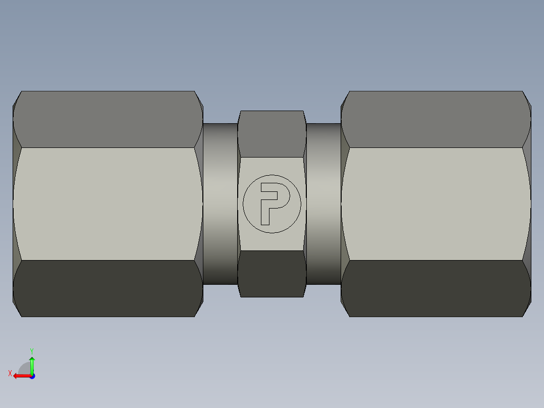 卡套式工业通用硬管接头EO Union G06SCF后视图