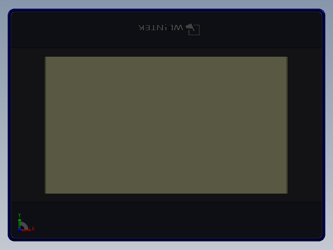 威纶通触摸控制屏MT8072前视图