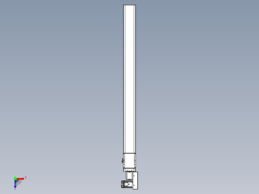 同步带全封闭直线模组TPA-HCB-105D-90-L1200-MR-C-P20-N3俯视缩略图