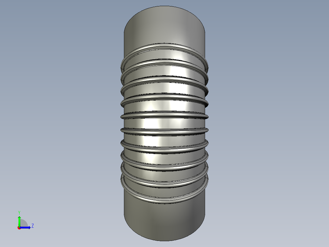 波纹管道左视图