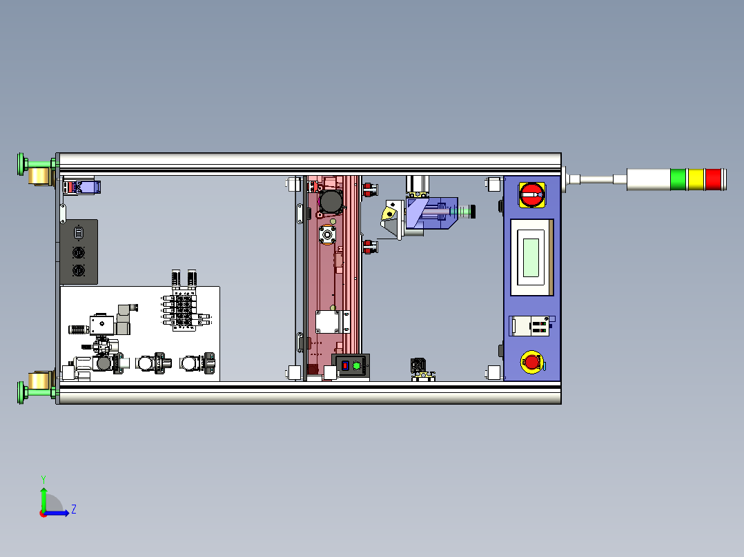 PCB 线路板清洁设备左视图