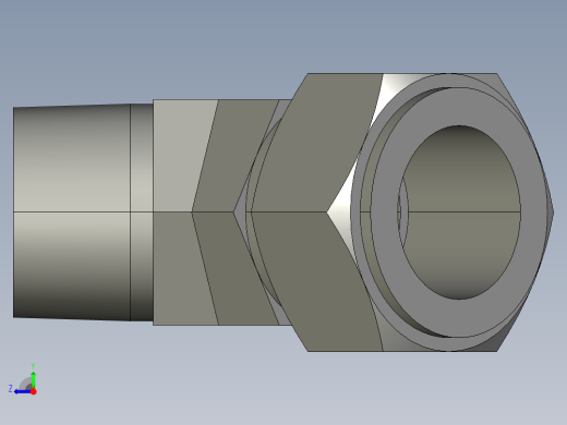 卡套式工业通用硬管接头20_vbu-s右视缩略图