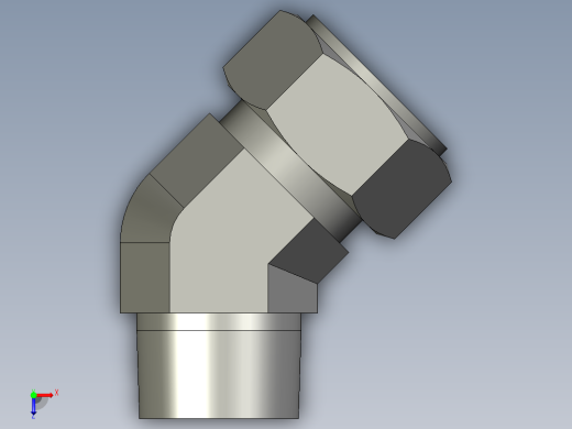 卡套式工业通用硬管接头20_vbu-s俯视缩略图