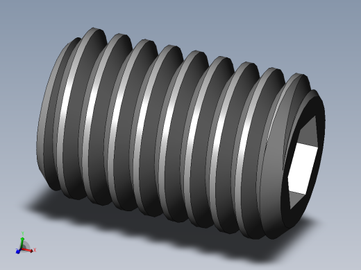 DIN 913-ISO 4026 固定螺钉-M8 L=12.SLDPRT