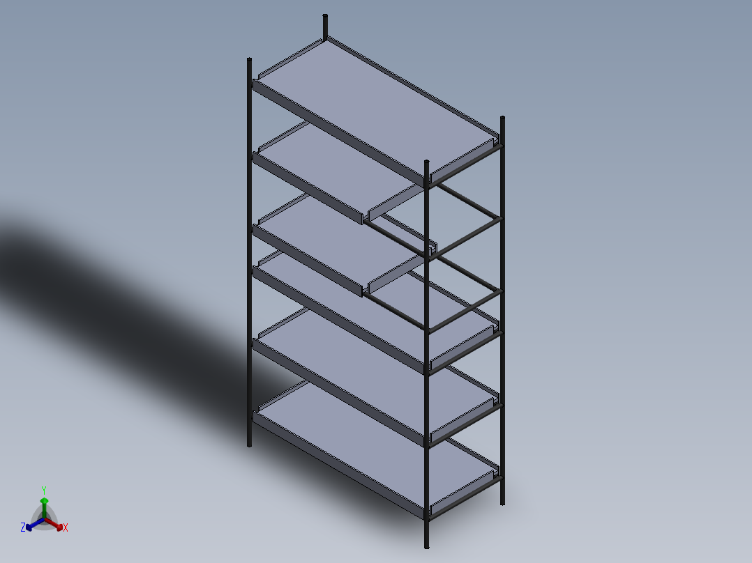 架子6正等轴测图