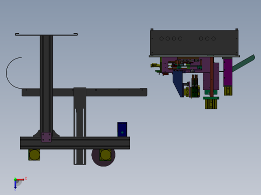 连接器铁壳捺印裁切机俯视缩略图