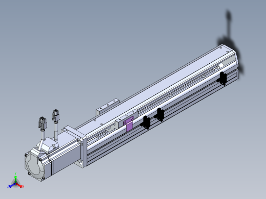 东锦丝杆传动-直线滑台模组DH60-L10-S250-BC-T400-C3