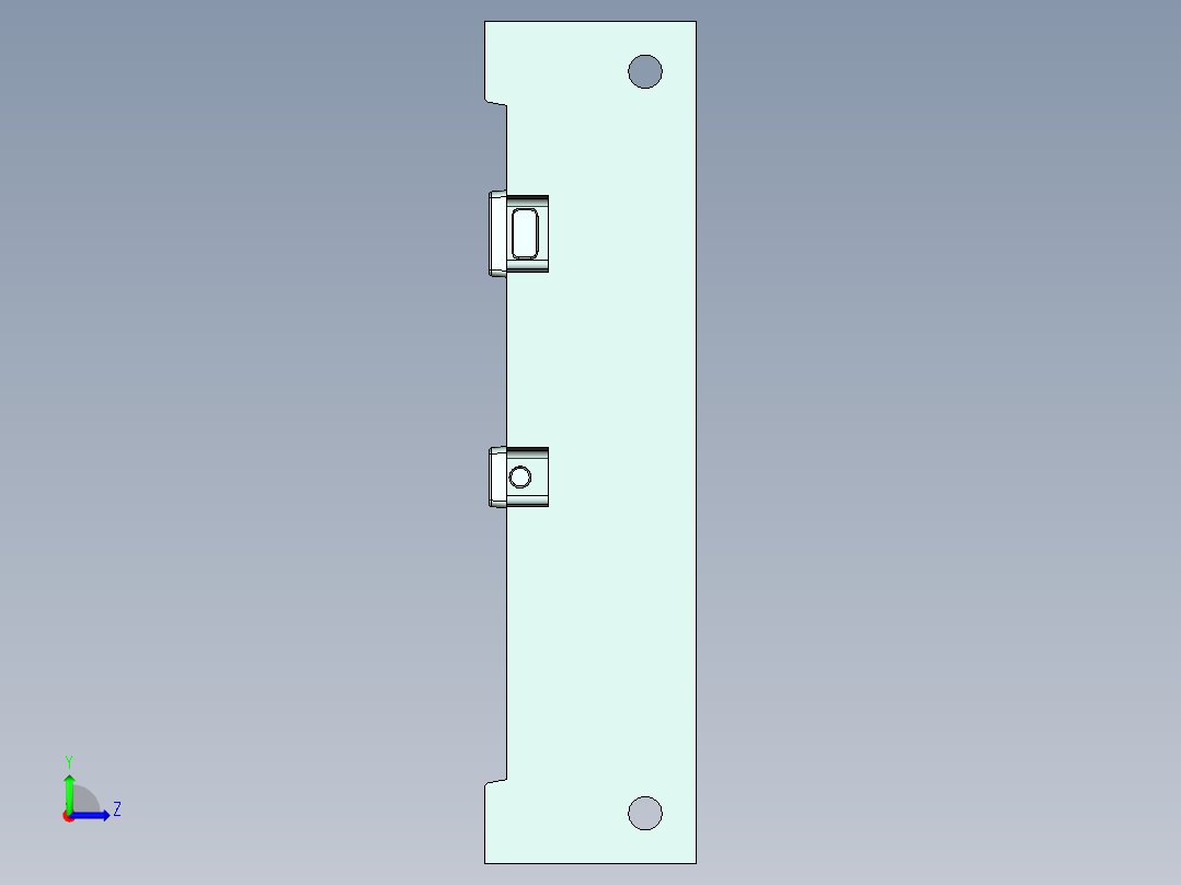 螺旋式固定轴轮廓铣UG程序编程刀路左视图