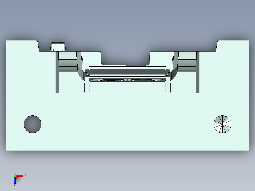 螺旋式固定轴轮廓铣UG程序编程刀路俯视图