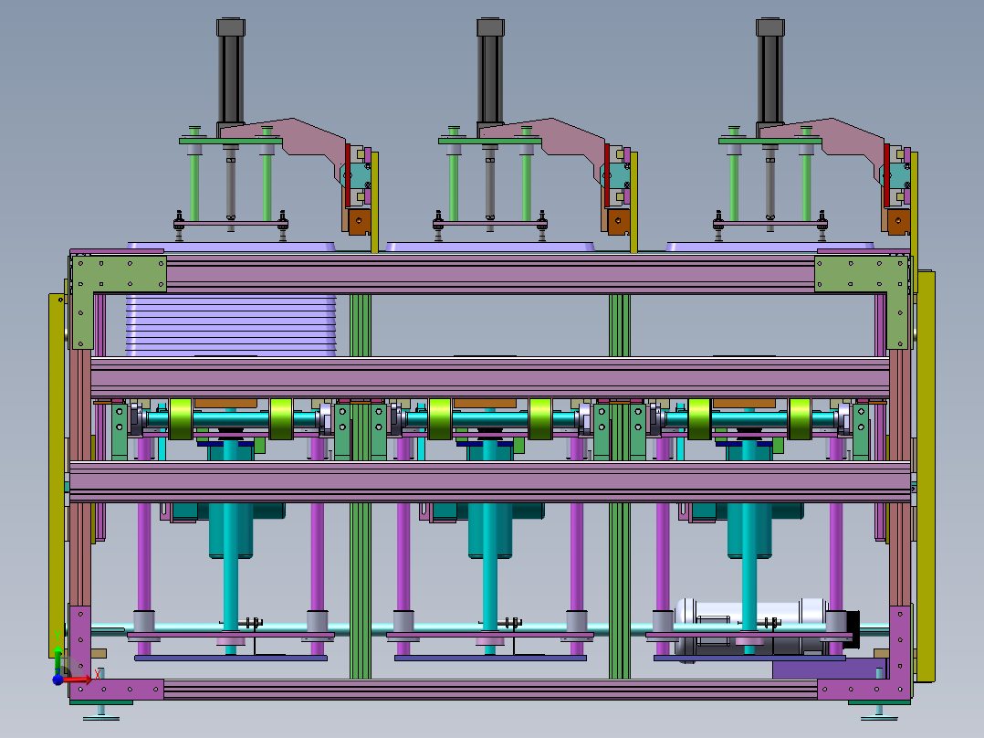 基板供料搬运机sw18可编辑前视图