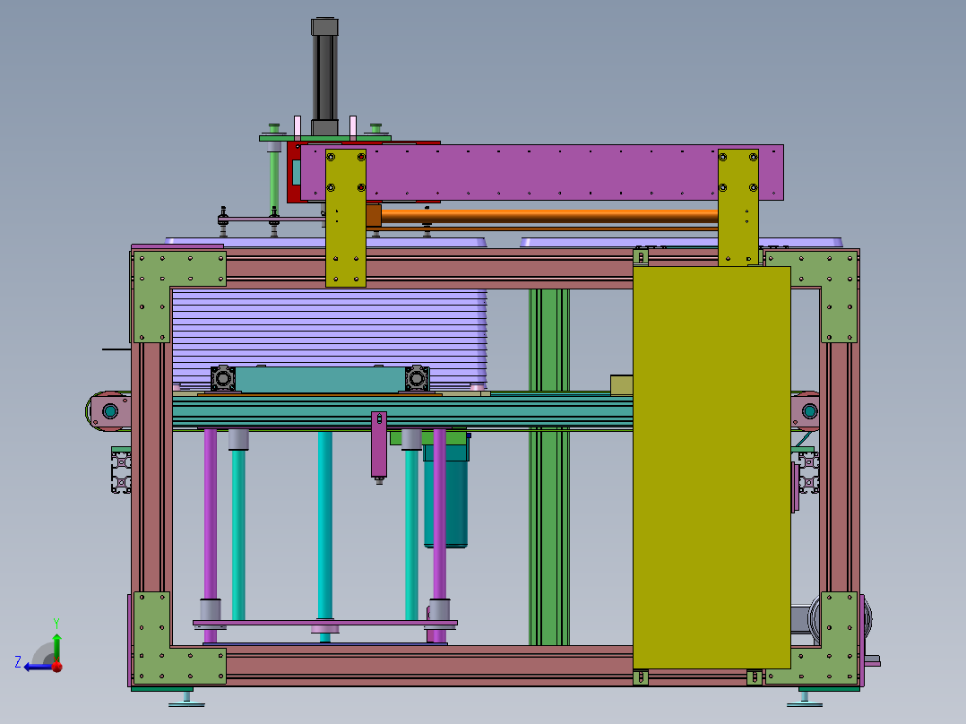 基板供料搬运机sw18可编辑右视图