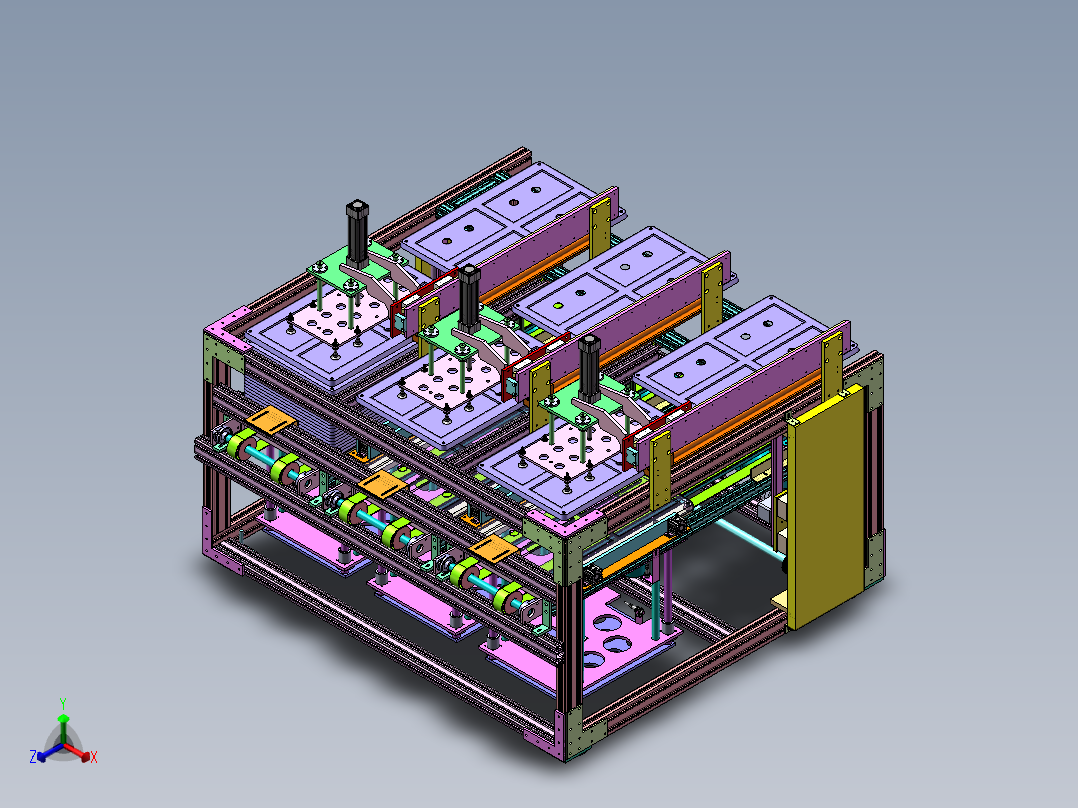 基板供料搬运机sw18可编辑正等轴测图