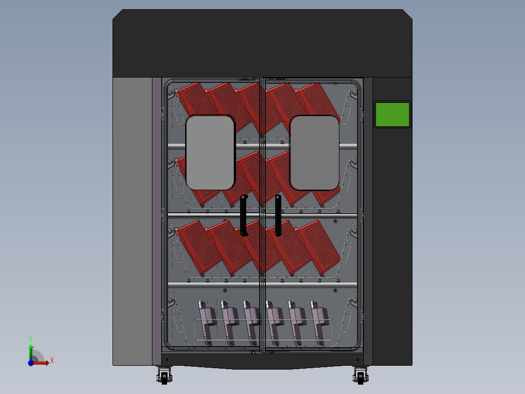 医用拖鞋筐子清洗烘干机sw18前视图