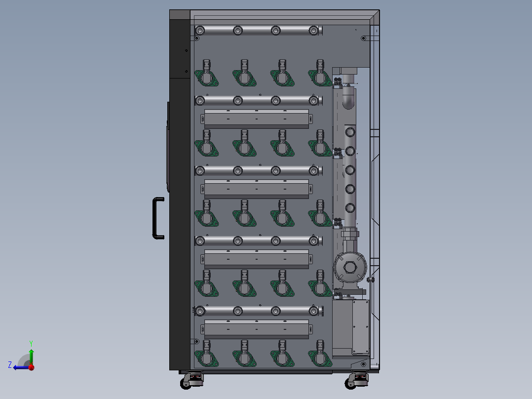 医用拖鞋筐子清洗烘干机sw18右视图