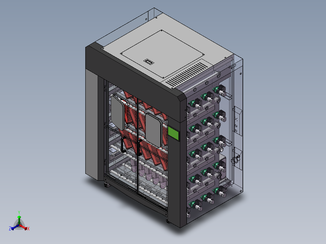 医用拖鞋筐子清洗烘干机sw18正等轴测图