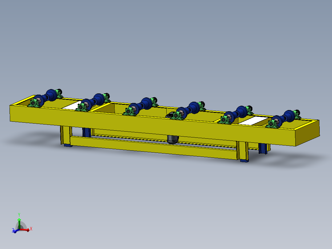 4m托辊线sw18可编辑