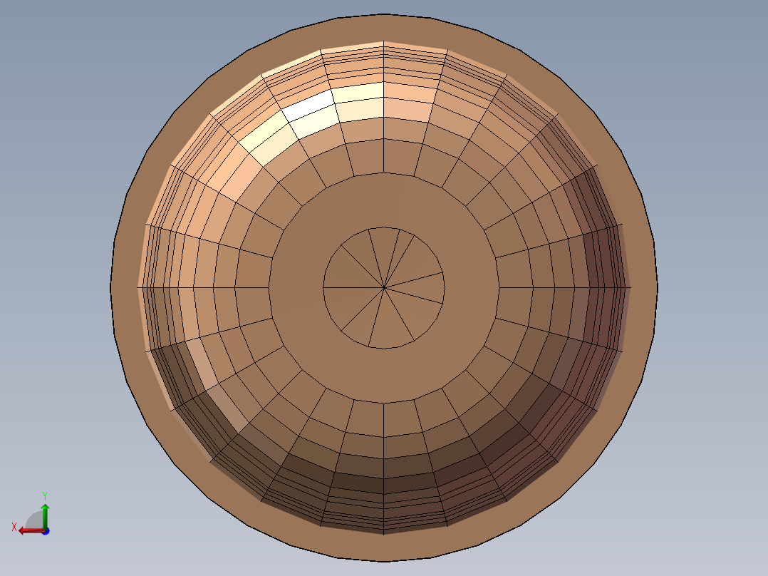 仙人球盆栽后视图
