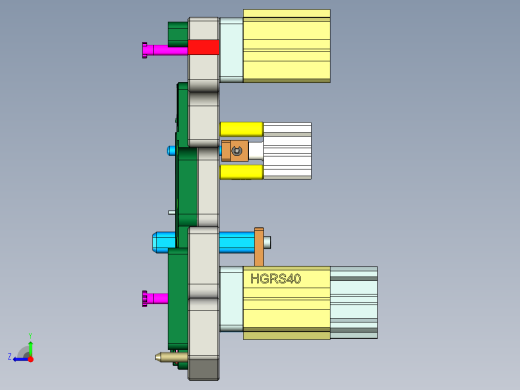 包胶金属电脑外壳攻牙程序模型右视缩略图