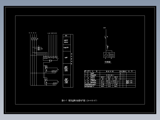 图41-7　配变监测补偿箱电气图（ZA-4-D1-07）