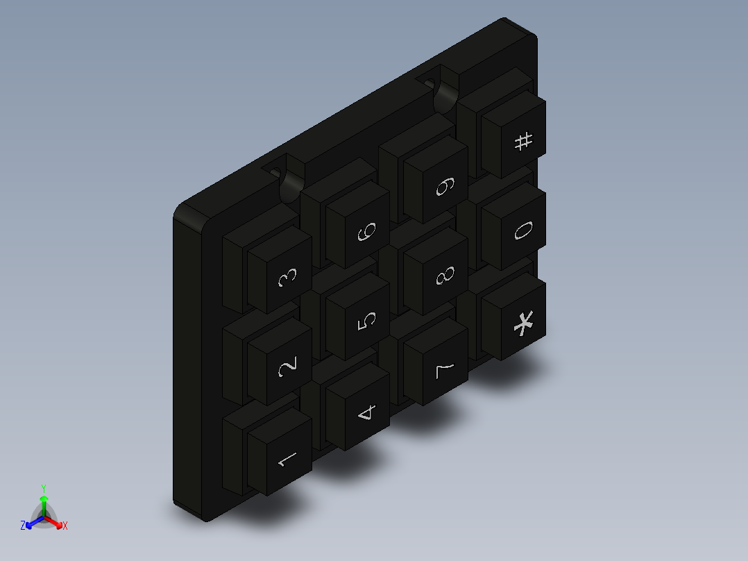 键盘(46)正等轴测图