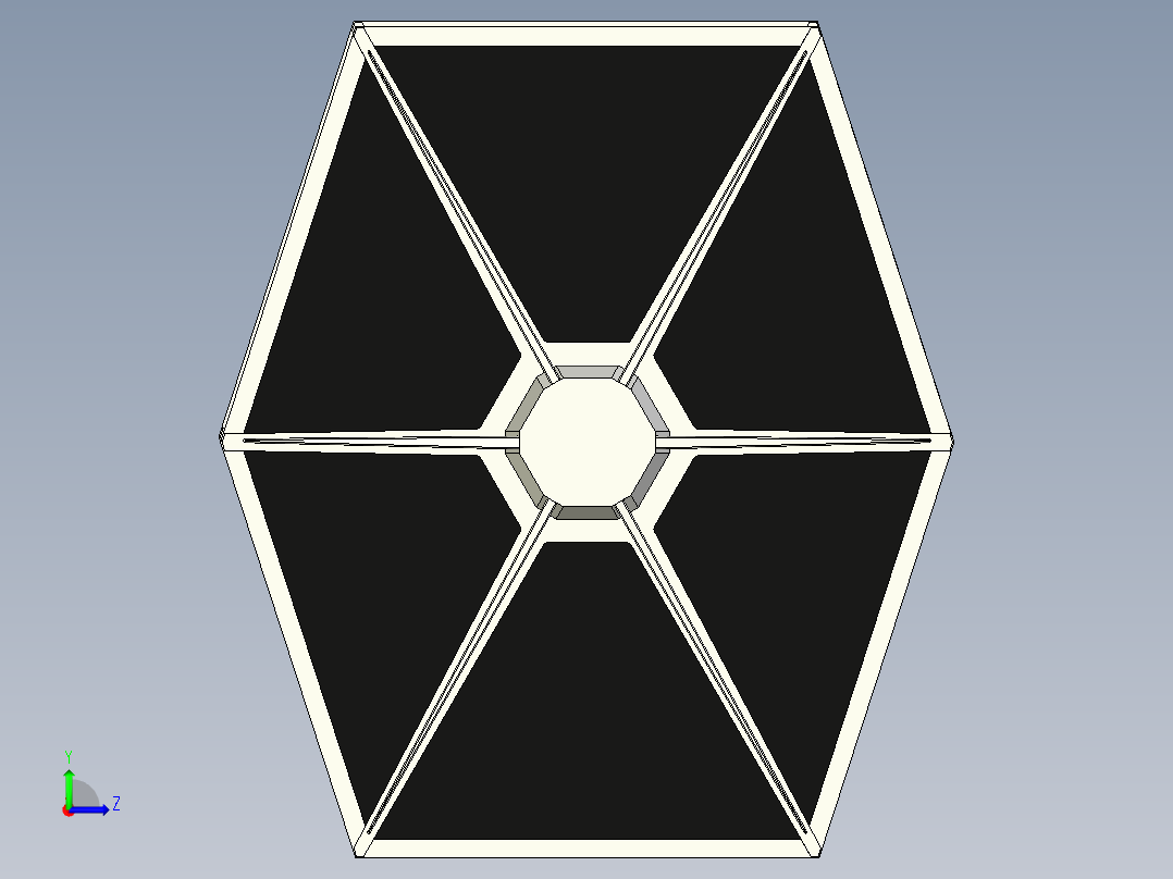 B2004176-TIE 战斗机 星球大战左视图