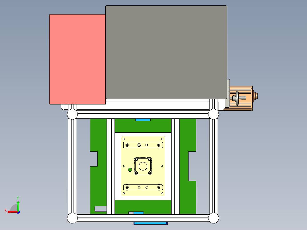 在线式-迷你主机外壳打标设备后视图