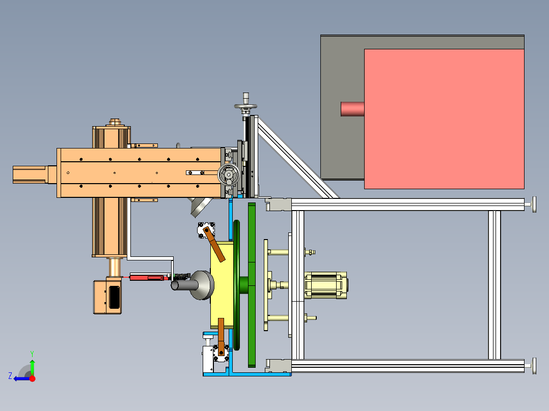 在线式-迷你主机外壳打标设备右视图