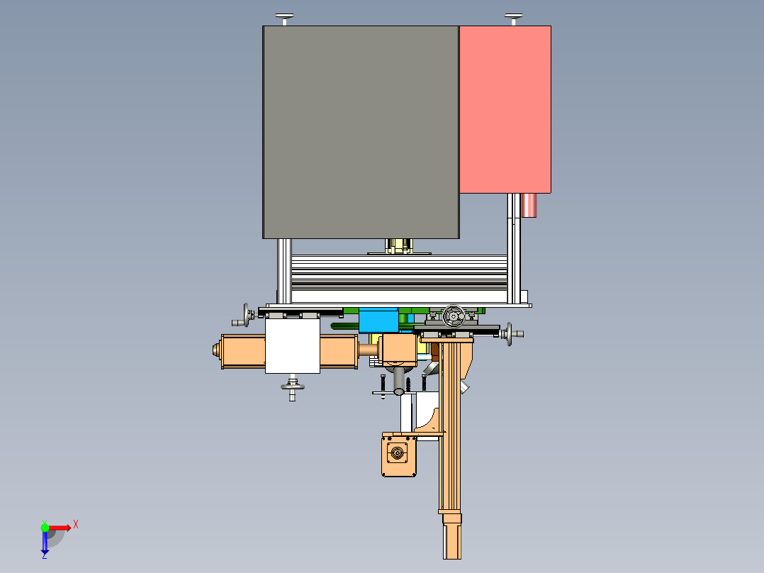 在线式-迷你主机外壳打标设备俯视图