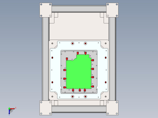 气动升降单伺服驱动8头自动锁螺丝机俯视缩略图