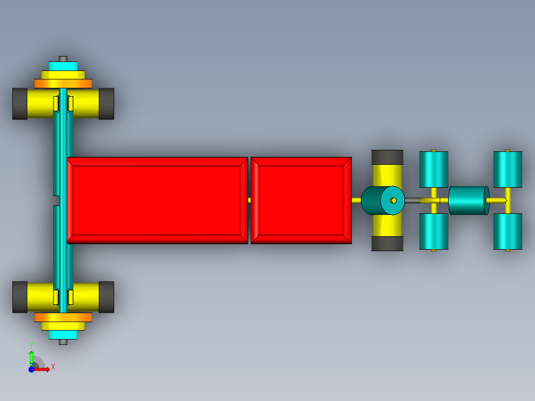 儿童举重床前视图