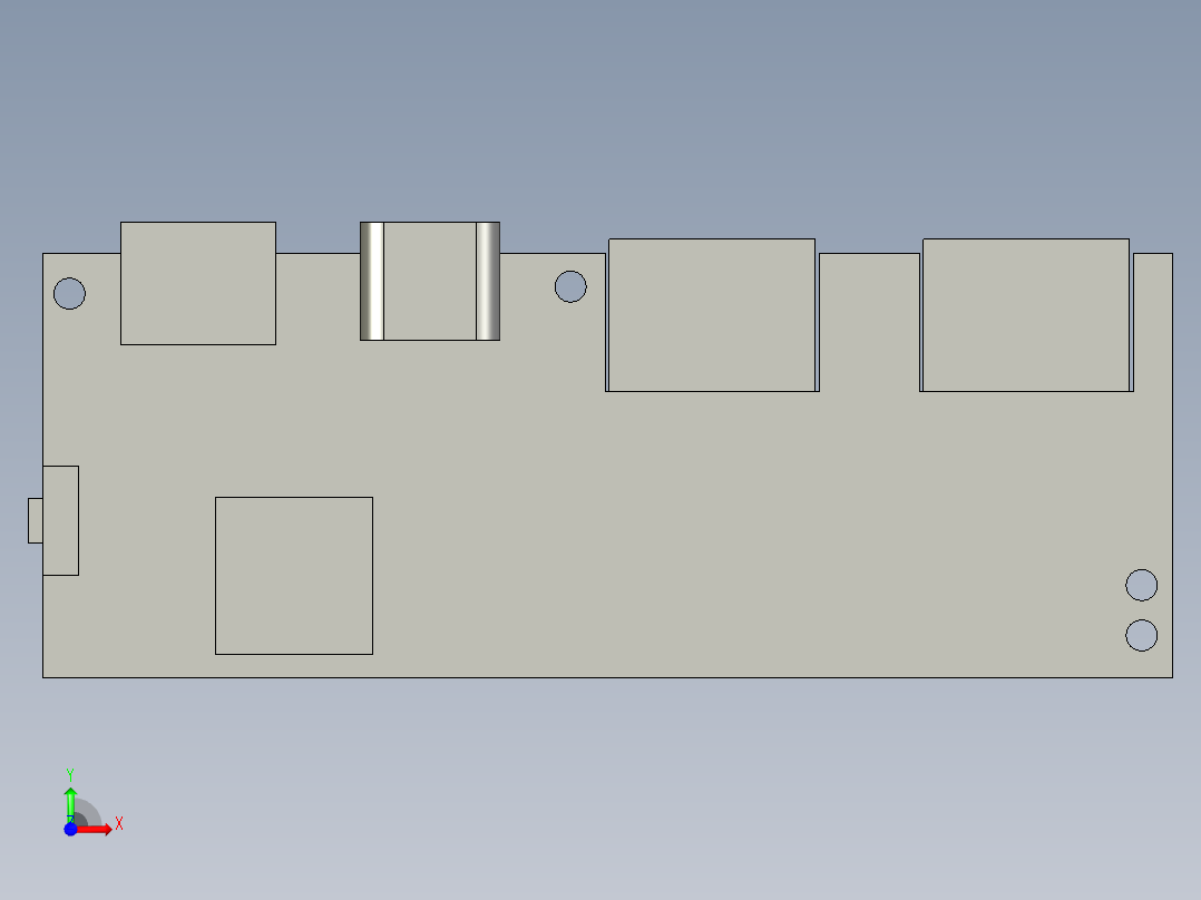 18650 移动电源前视图