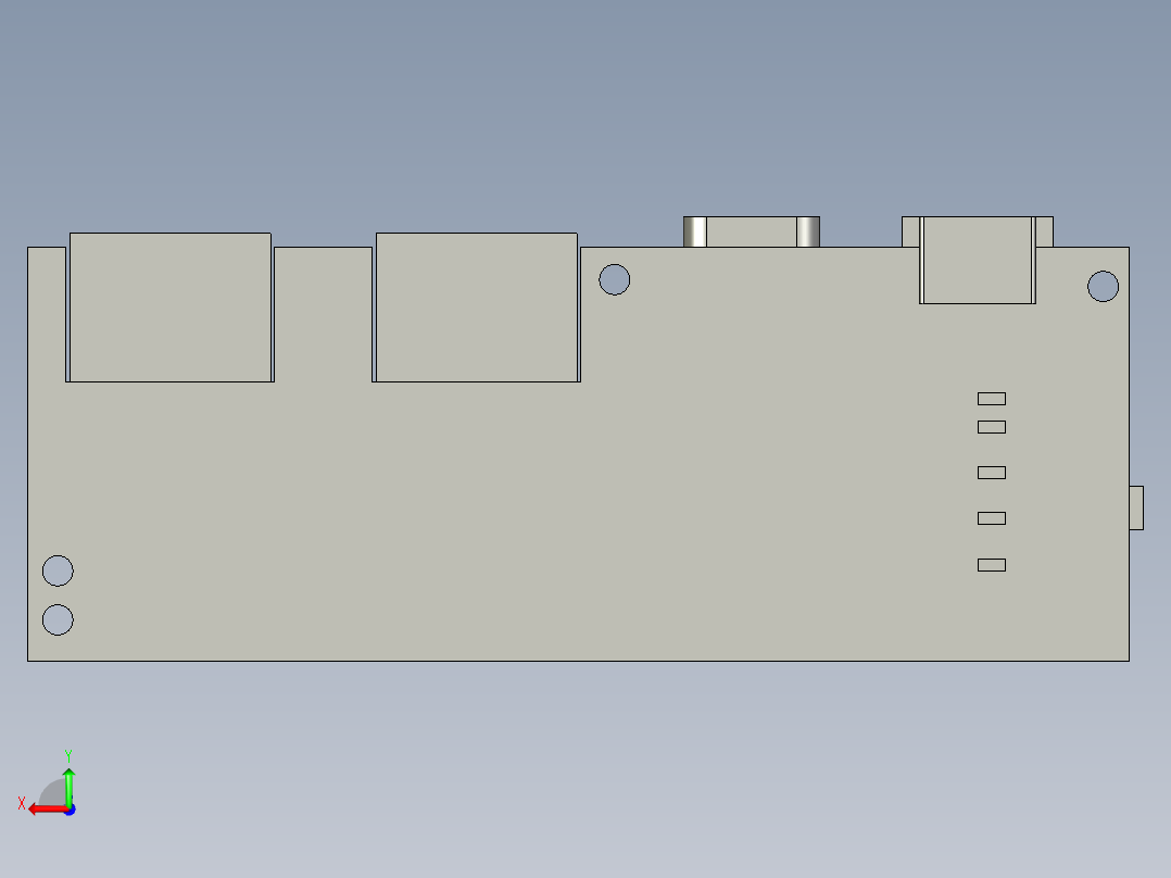 18650 移动电源后视图