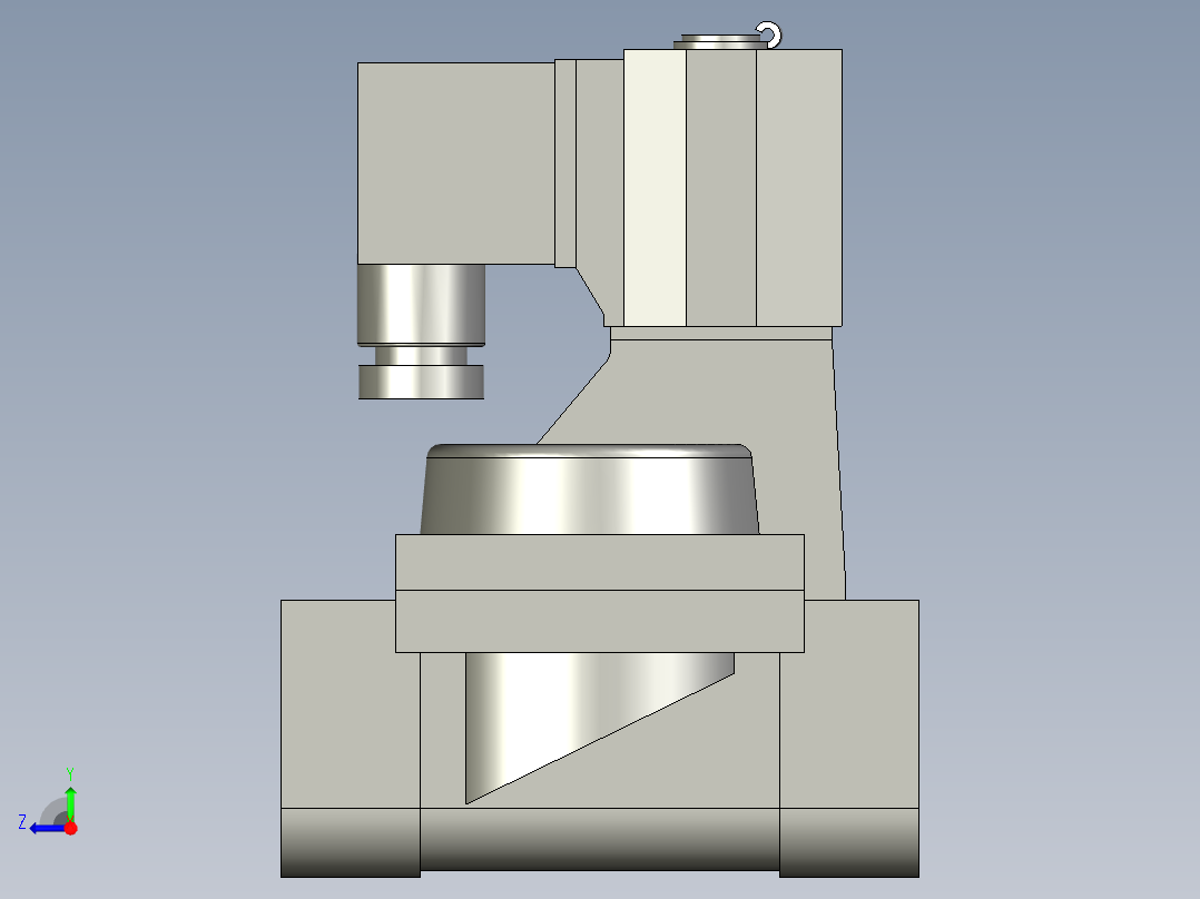 2S25025B先导常闭型DN25右视图
