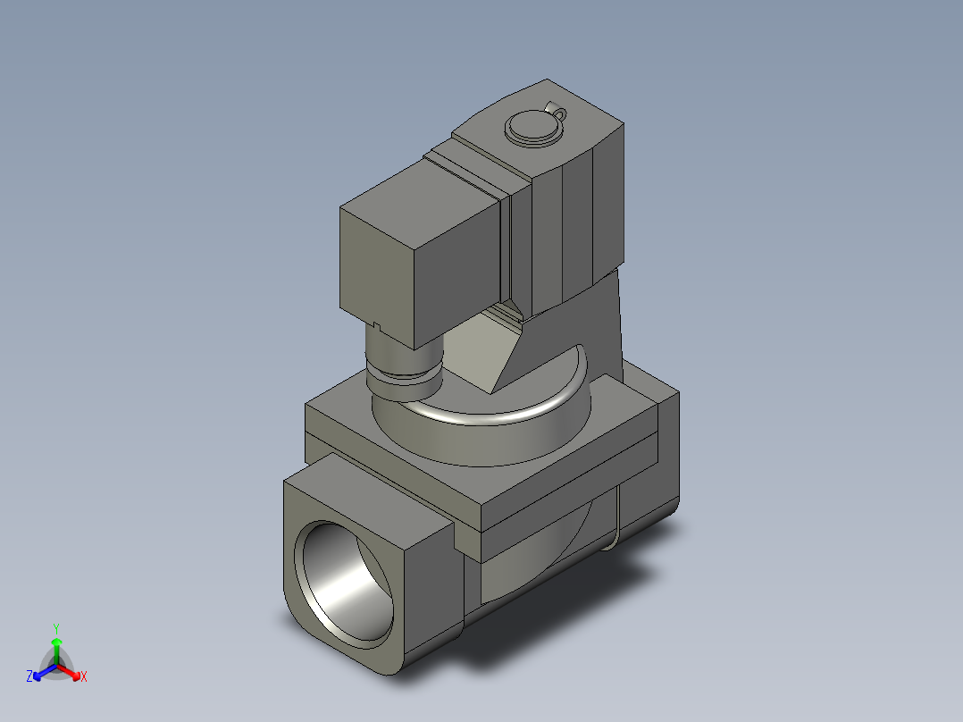 2S25025B先导常闭型DN25正等轴测图