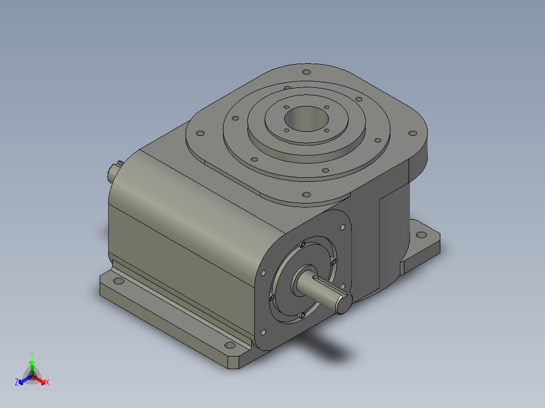110DA型凸轮分割器RU110DA-a正等轴测图