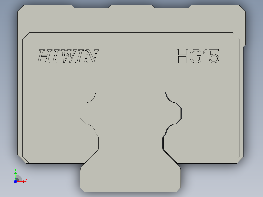 DLDXH710-15滑轨OM前视图